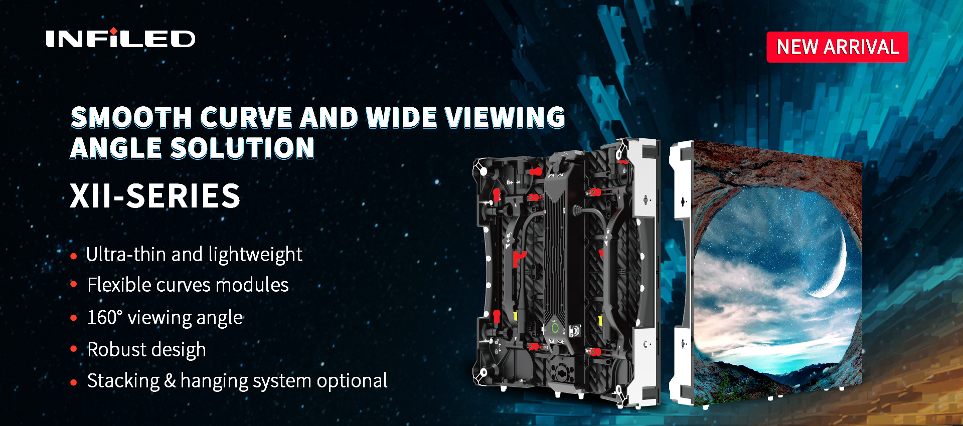 INFiLED Launches its Perfect Solution for Arc Screens-XII series